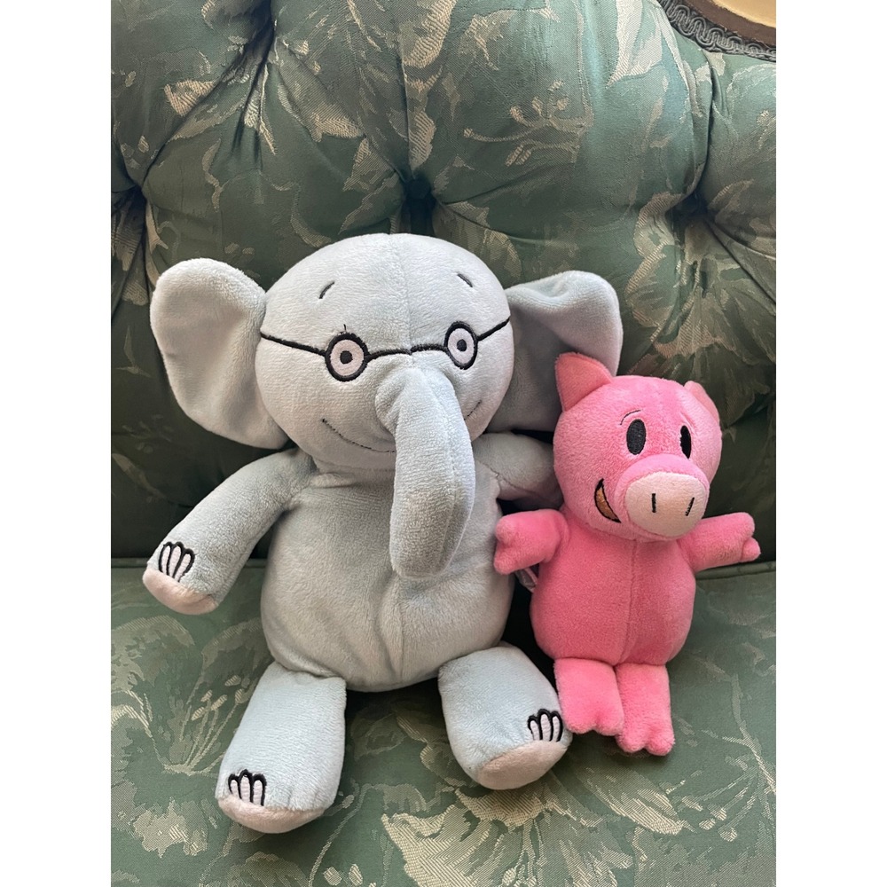 YOTTOY Mo Willems Elephant and Piggie Plush Set Gerald Piggie Stuffed Animals